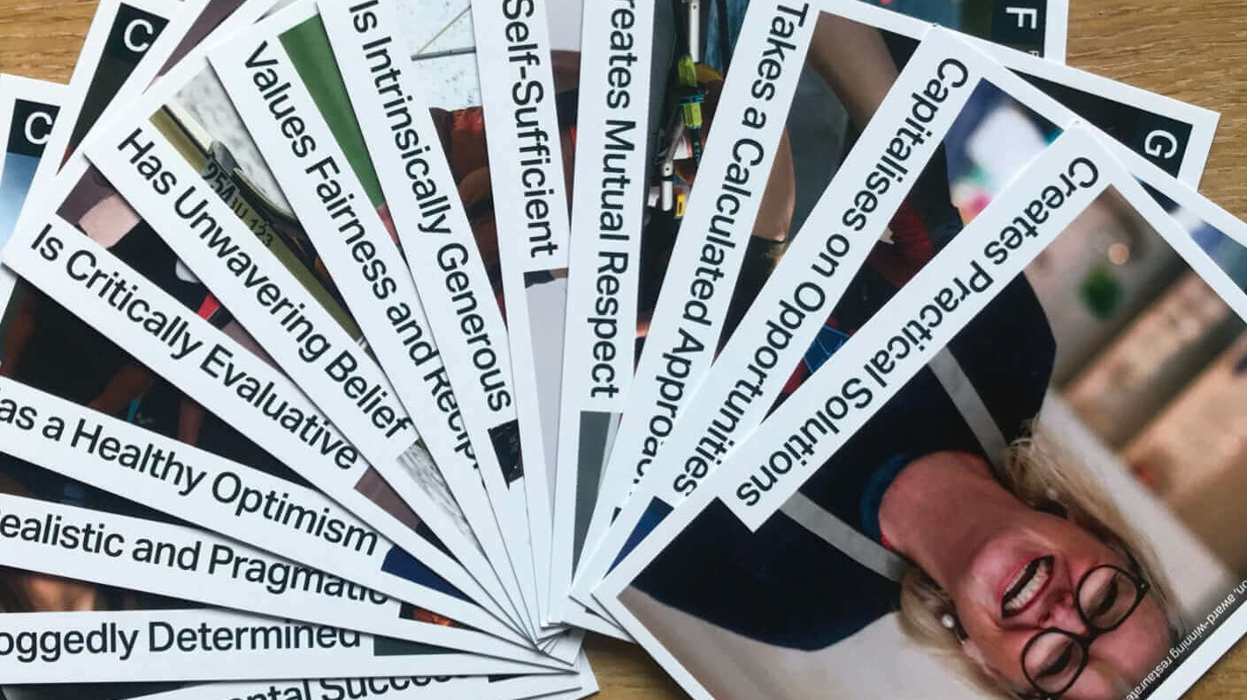 Winning attitude cards