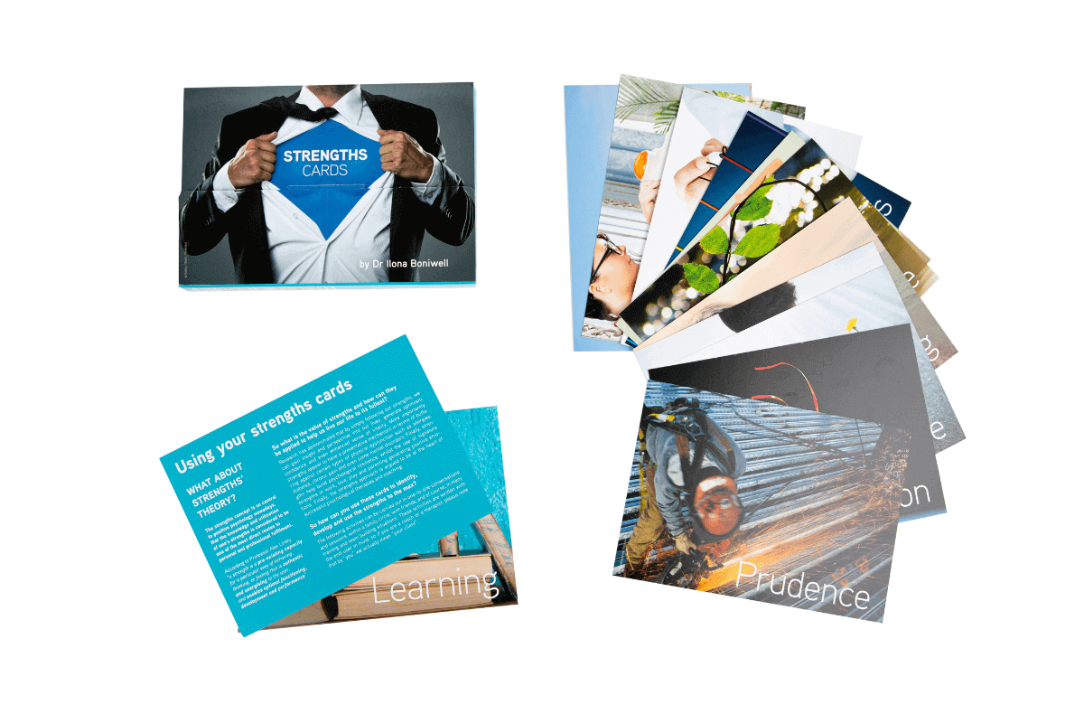 Strengths cards by Positran, sold on the Positive Psychology Shop