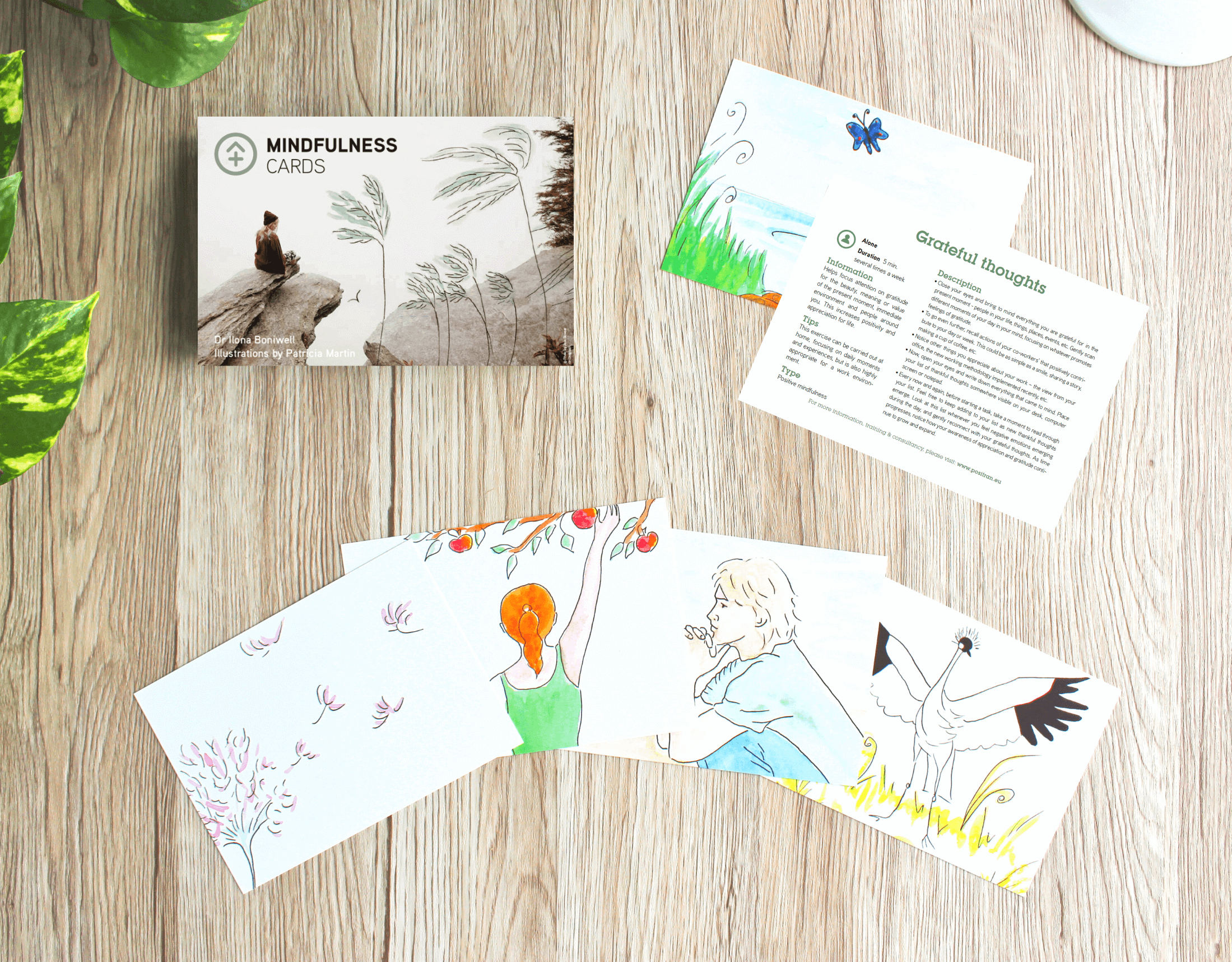 Mindfulness Cards Sixty-Four Ways To Boost Health and Wellbeing sold on the Positive Psychology Shop