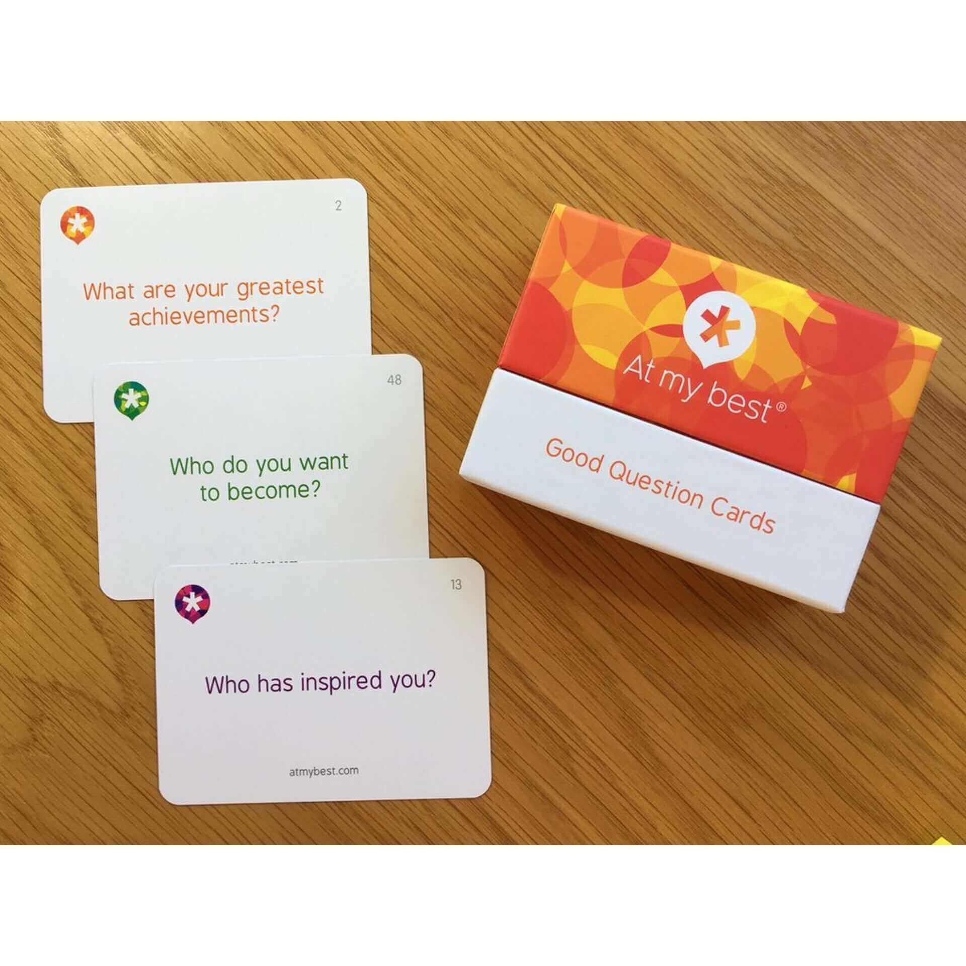 At My Best Good Question Cards for Coaching, TeamBuilding and Personal Development sold on The Positive Psychology Shop
