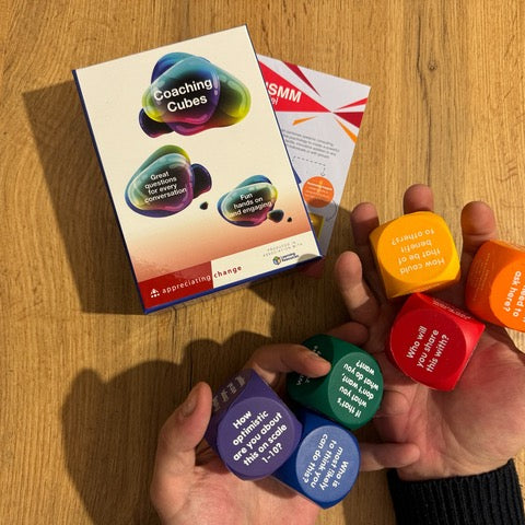 Coaching Cubes, sold on the Positive Psychology Shop