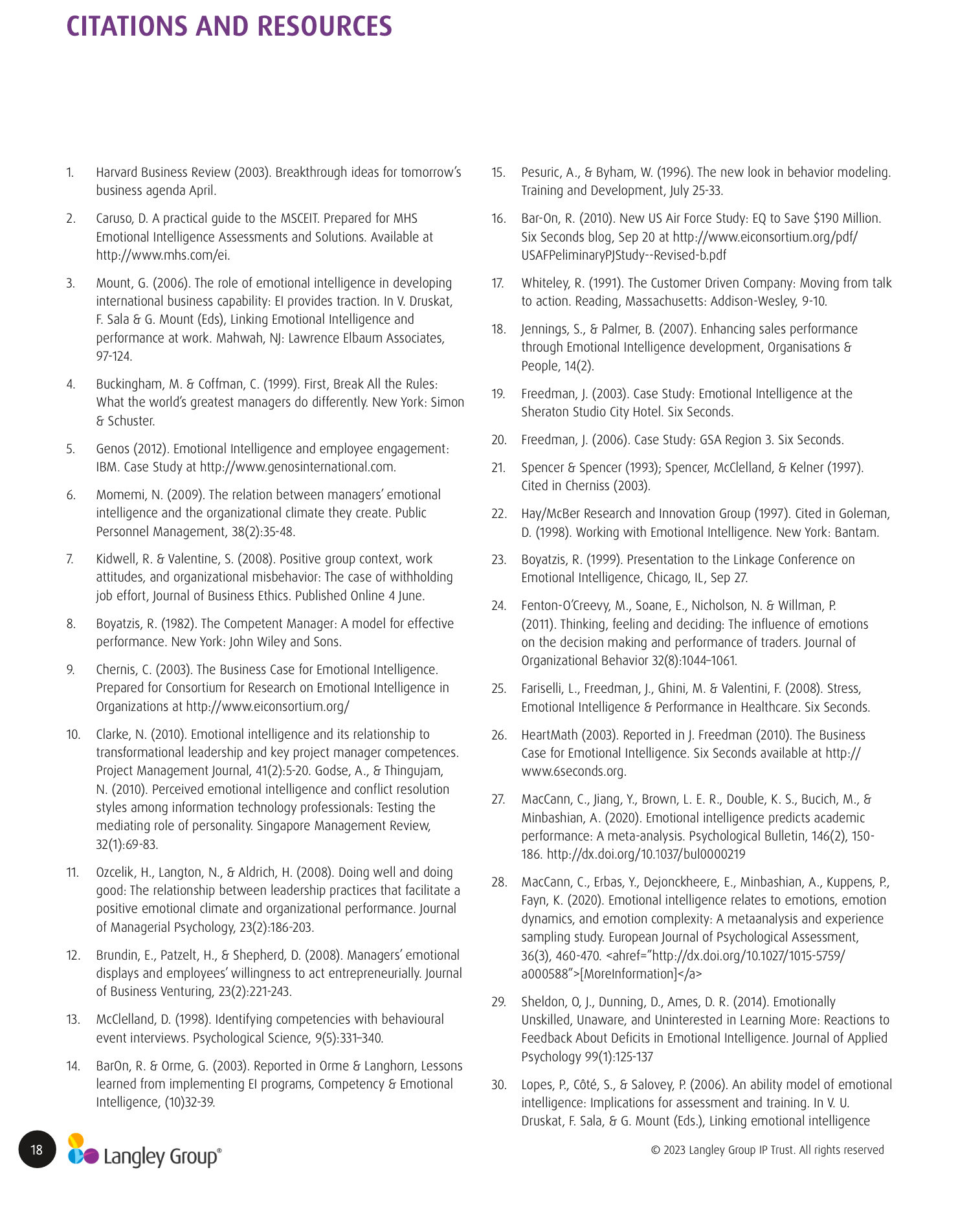 Emotional Intelligence At Work available as download from The Positive Psychology Shop