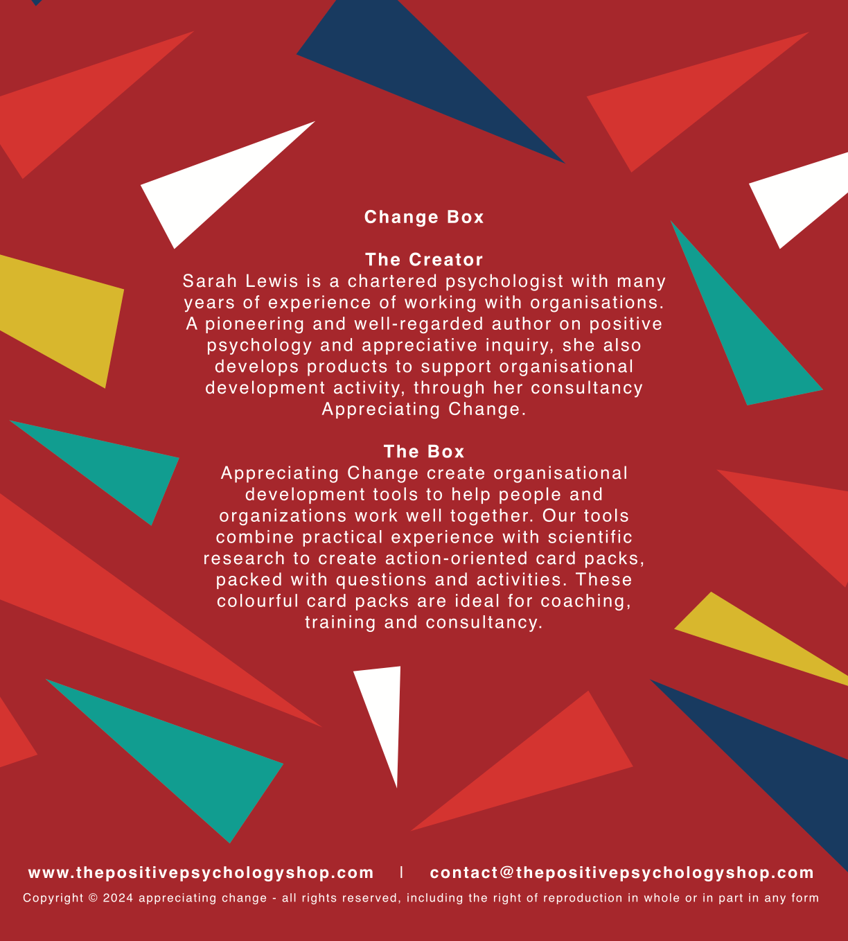 The Change Box  sold on The Positive Psychology Shop