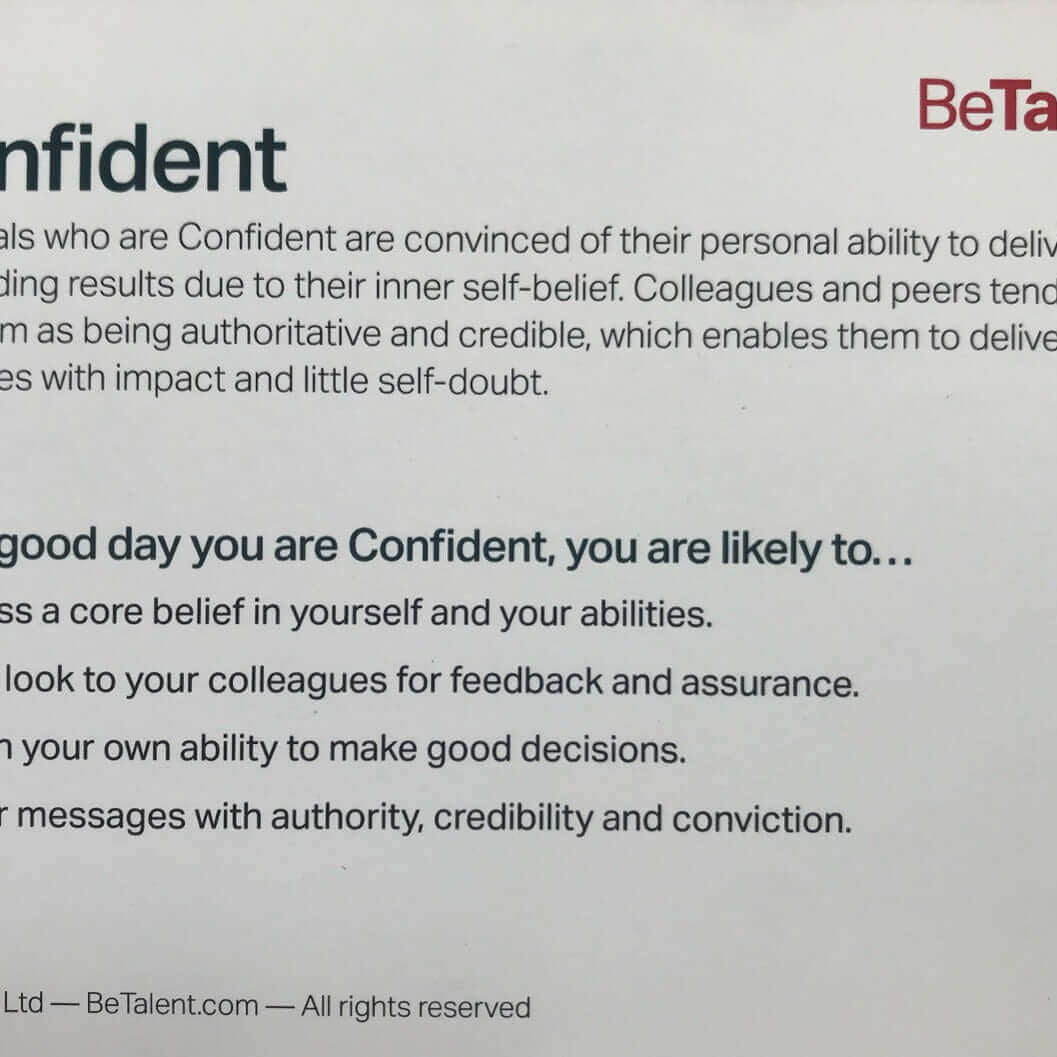 BeTalent Resilience Cards for Personal Development and Self-Awareness  sold on The Positive Psychology Shop