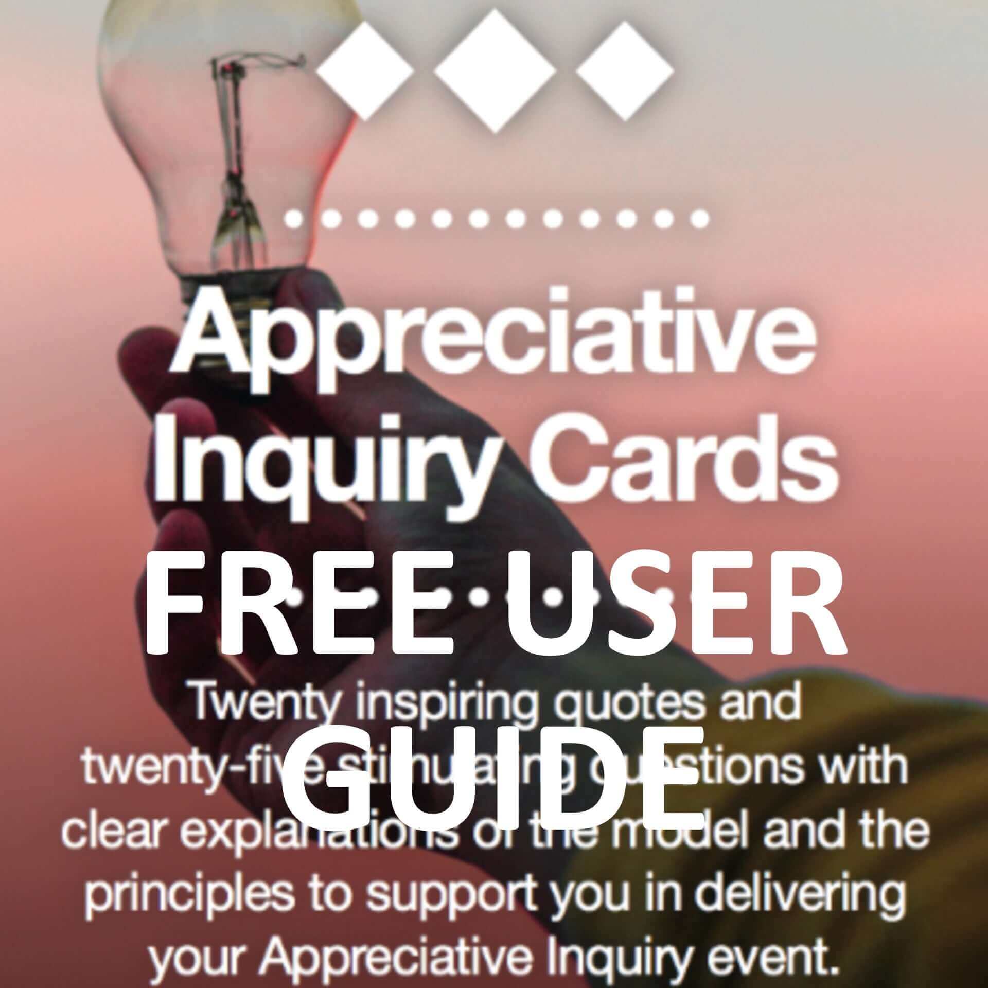 Appreciative Inquiry Cards User Guide available as download from The Positive Psychology Shop