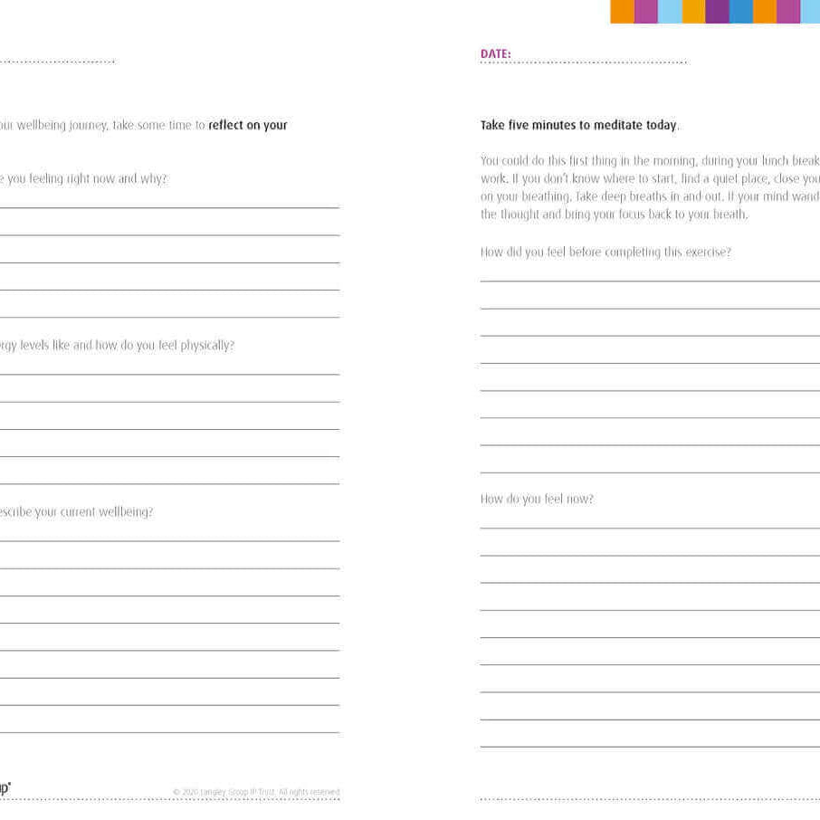 Wellbeing Journal for Boosting Wellbeing and Happiness  sold on The Positive Psychology Shop