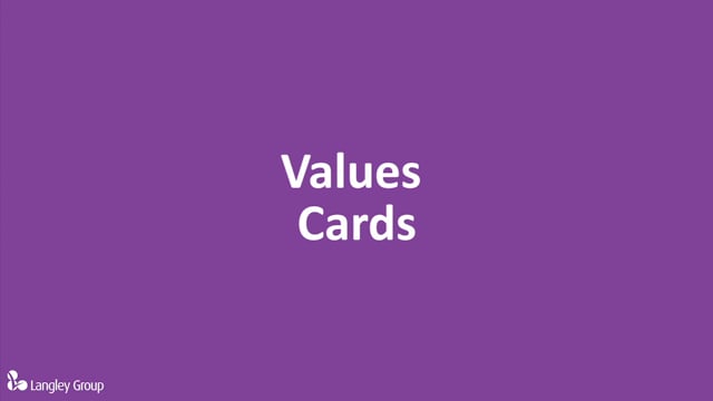 Values cards by Langley Group, sold on the Positive Psychology Shop
