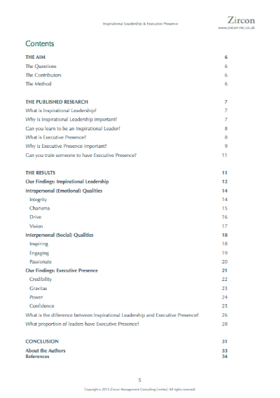 Inspirational Leadership & Executive Presence available as download from The Positive Psychology Shop