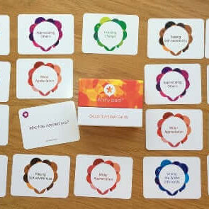 Good question cards by Positran, sold on the Positive Psychology Shop