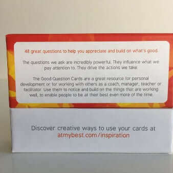Good question cards by Positran, sold on the Positive Psychology Shop