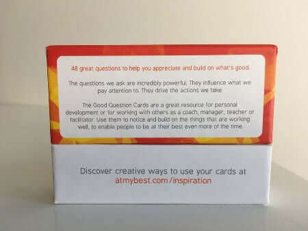 Good question cards by Positran, sold on the Positive Psychology Shop