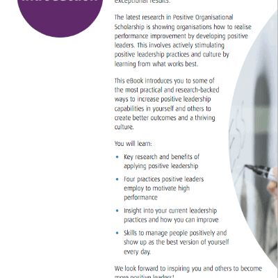 Practices Of Positive Leaders available as download from The Positive Psychology Shop