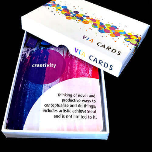Strengths cards by The Langley Group, sold on the Positive Psychology Shop