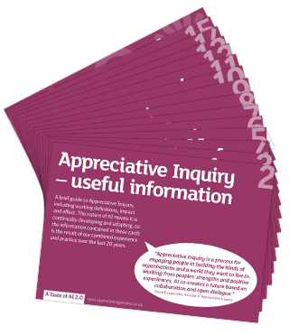 A Taste Of Appreciative Inquiry Pack for Training and Events