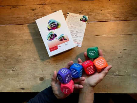 Coaching Cubes, sold on the Positive Psychology Shop