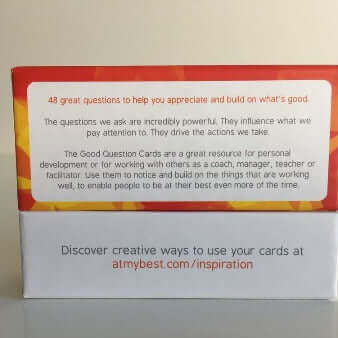 Good question cards by Positran, sold on the Positive Psychology Shop
