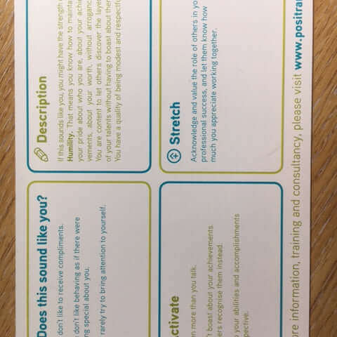 Strengths cards by Positran, sold on the Positive Psychology Shop