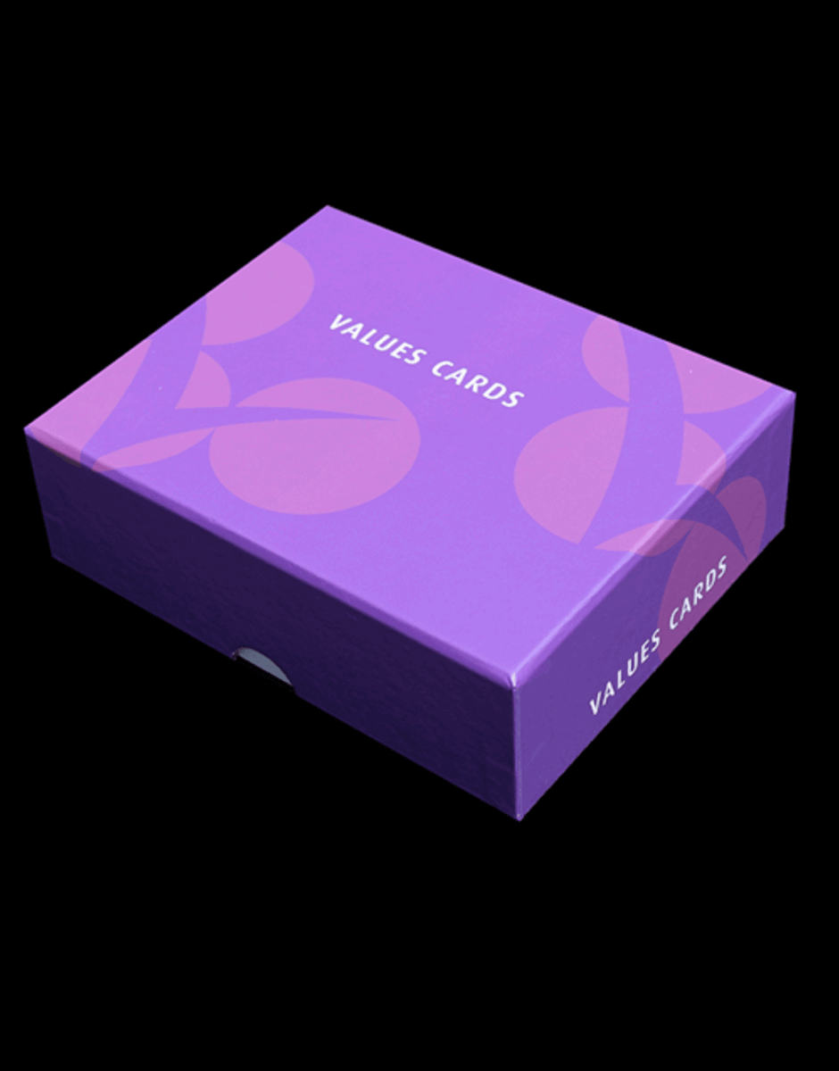Values Card Box Values Cards to Discover, Explore and Identify Values