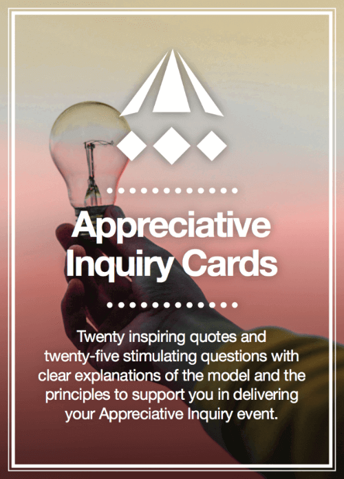 Appreciative Inquiry cards by Appreciating Change, sold on the Positive Psychology Shop